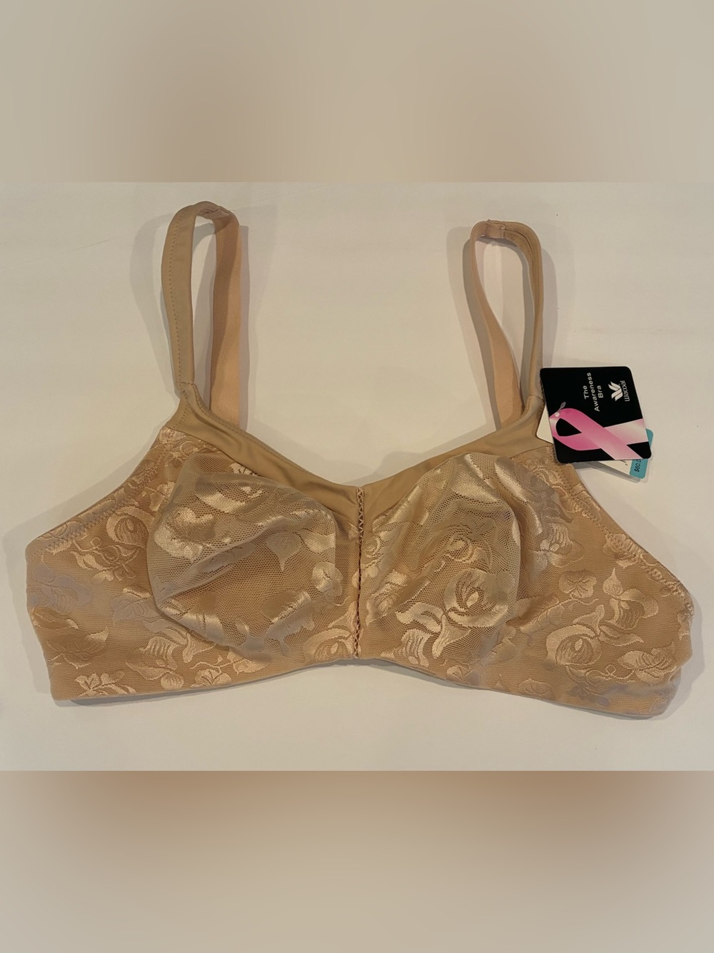 NWT Wacoal 85276 Awareness Bra Nude Floral Underwire Full Coverage 42C